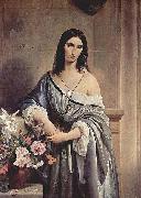 Francesco Hayez Melancholischer Gedanke oil on canvas